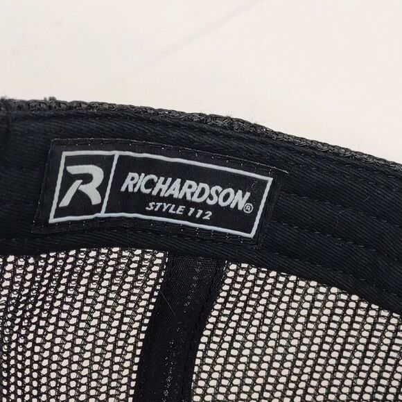 Eagle Eyes Mesh Trucker Hat Embroidered Green Black Beige Snap Back Richardson - Picture 12 of 12